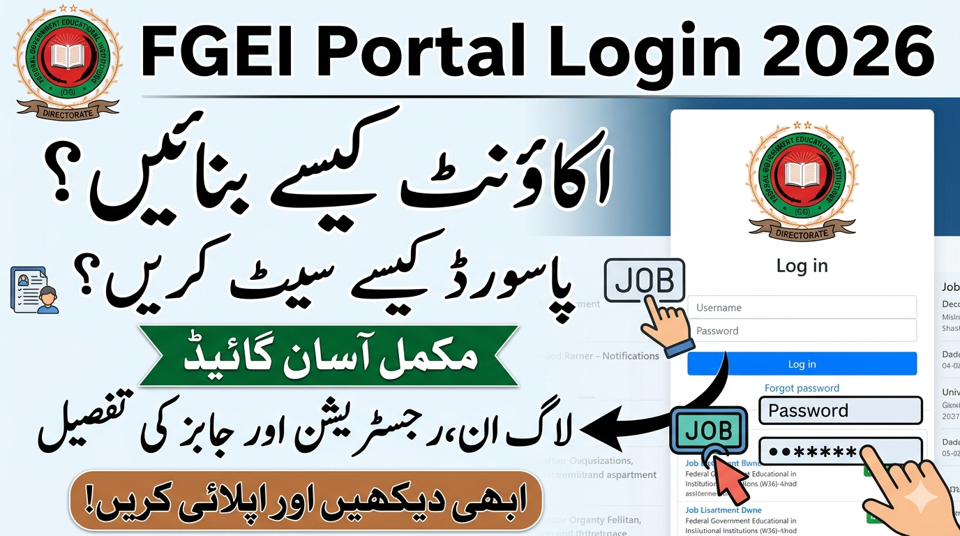 FGEI Portal Login 2026 Password Create Account